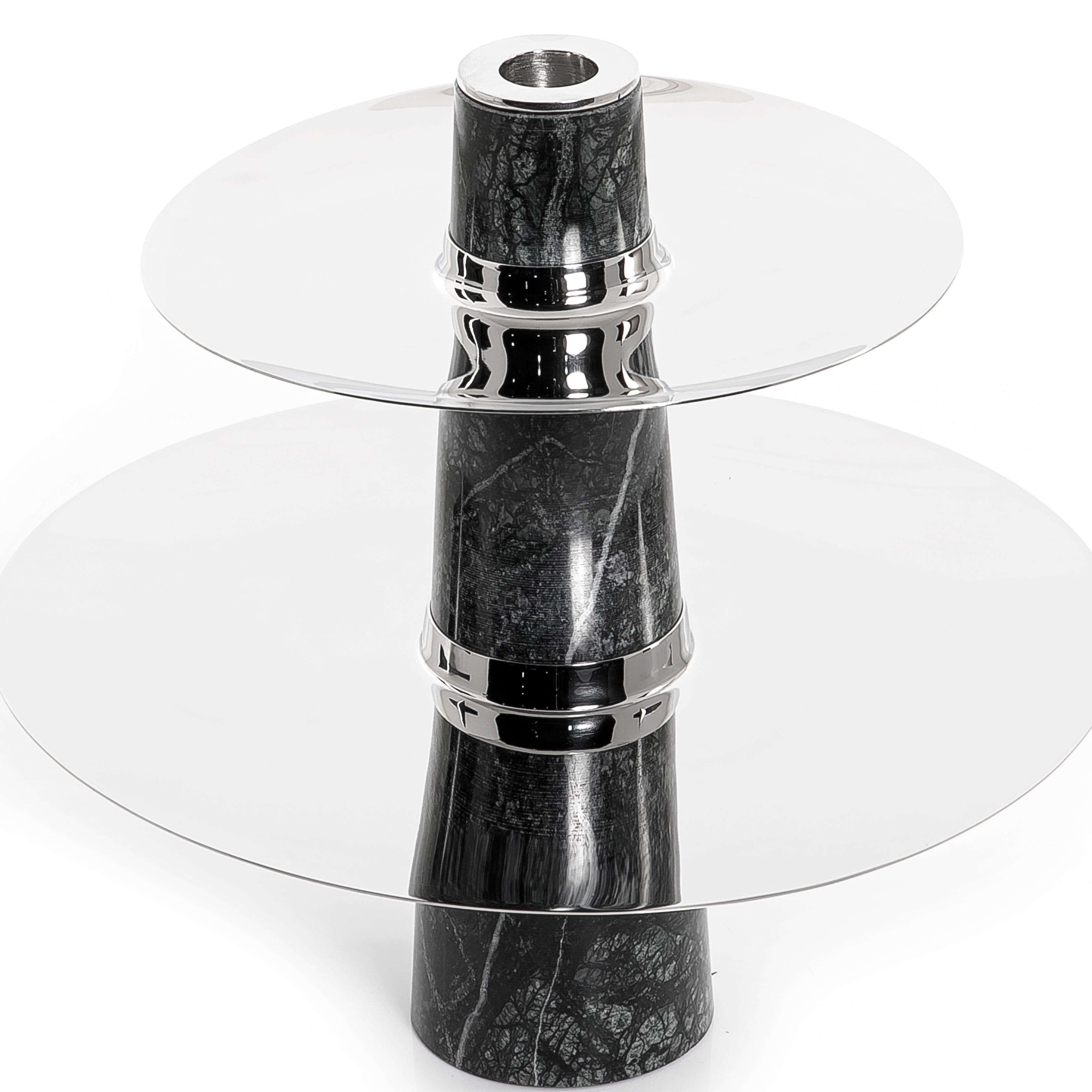 Marble and metal stand - CASCADES