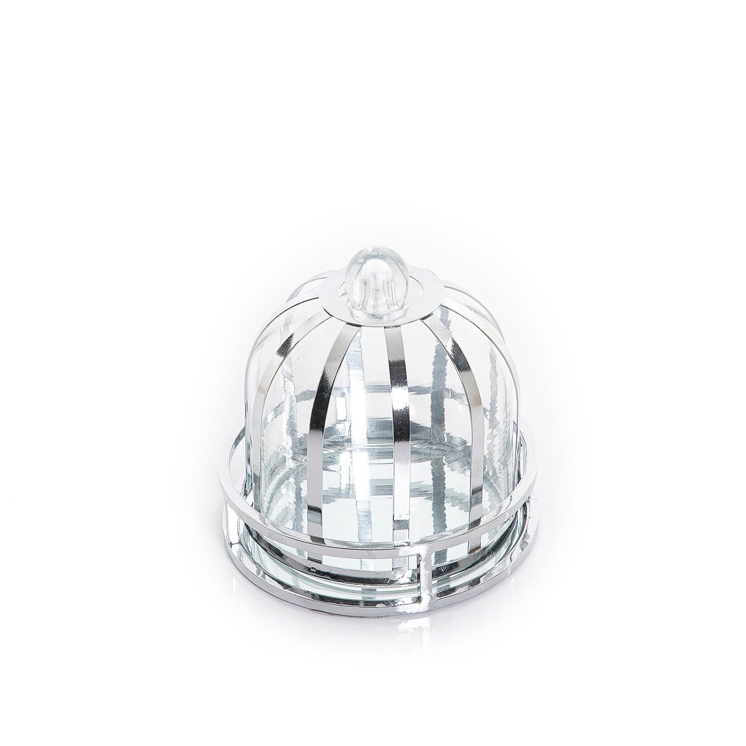 Metal and glass plate with cover - CASCADES