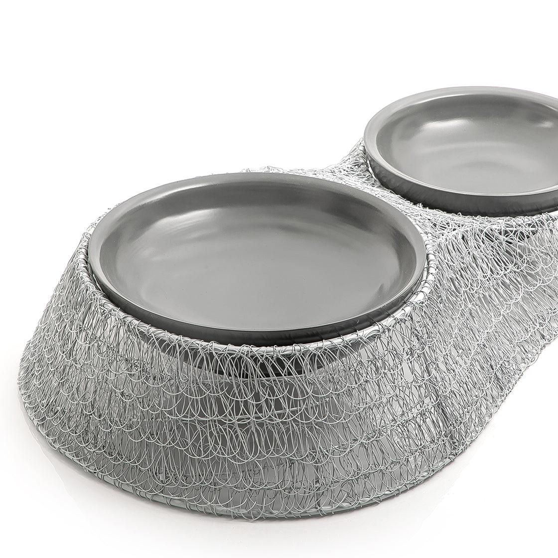 Metal stand with 2 plate - CASCADES