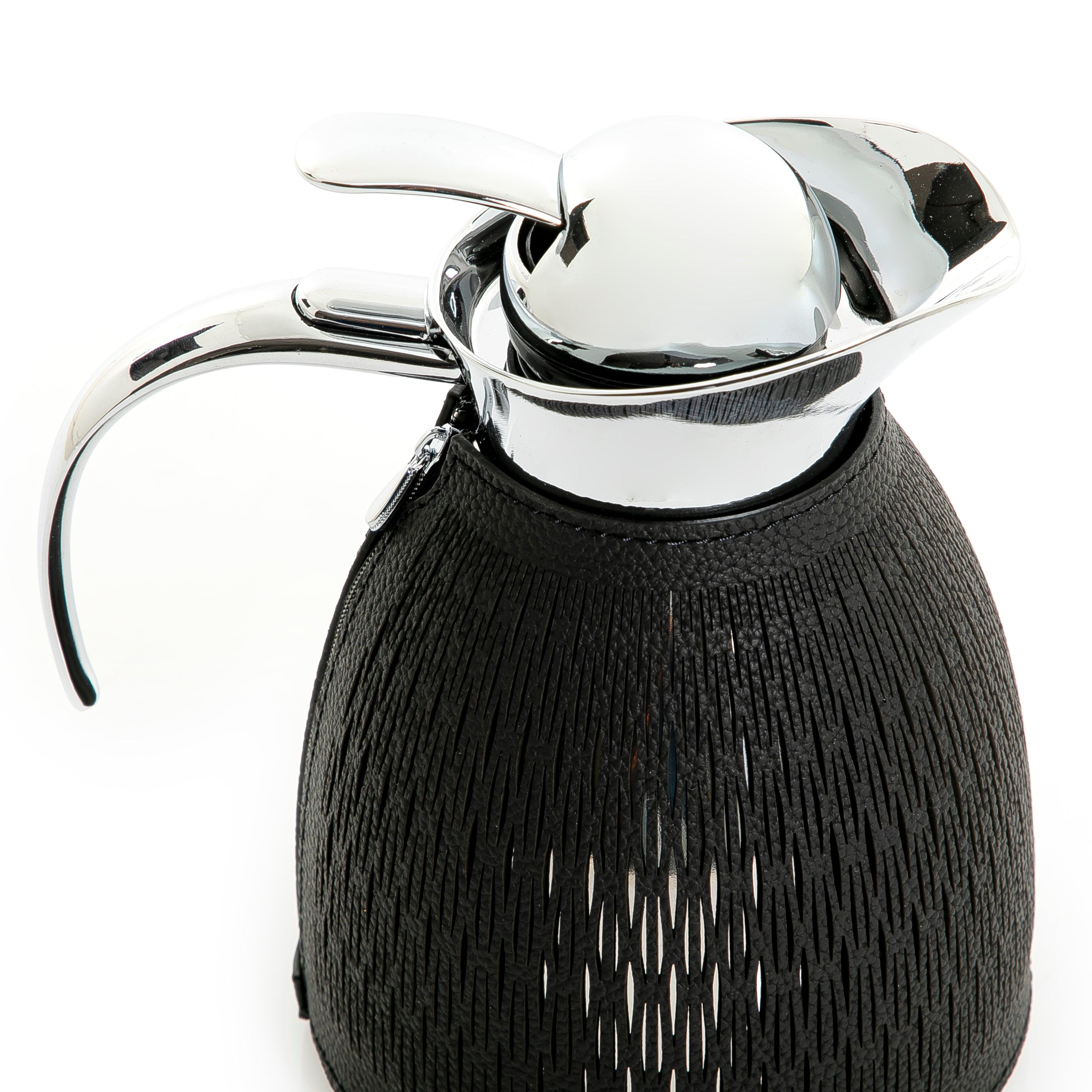 Metal thermos with leather cover - CASCADES