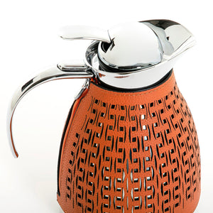 Metal thermos with leather cover - CASCADES