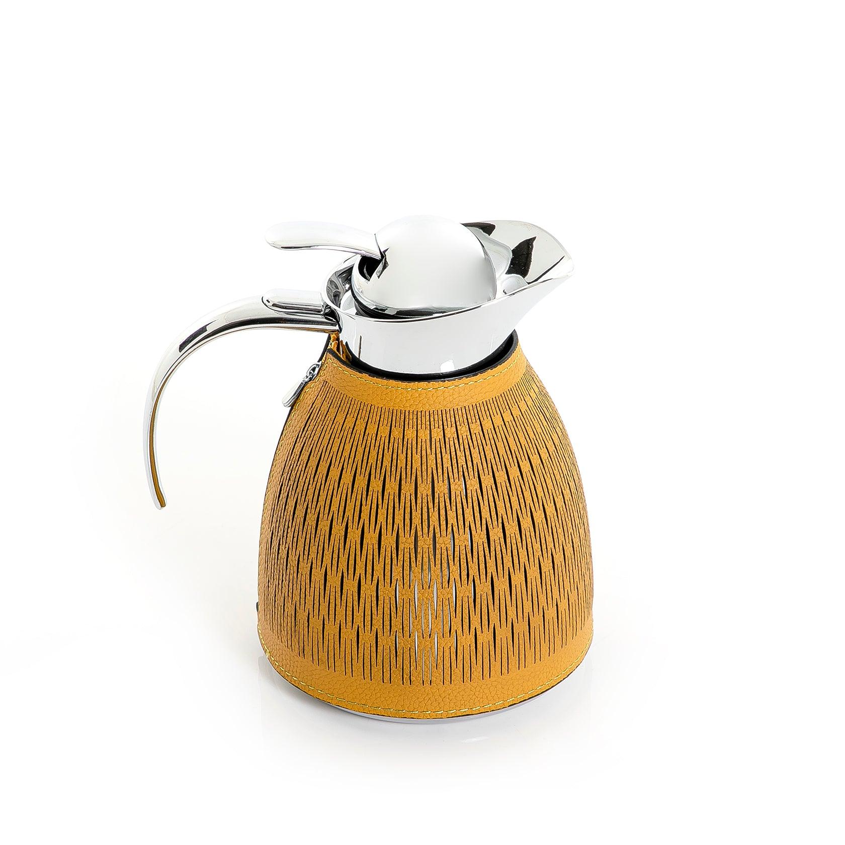 Metal thermos with leather cover - CASCADES
