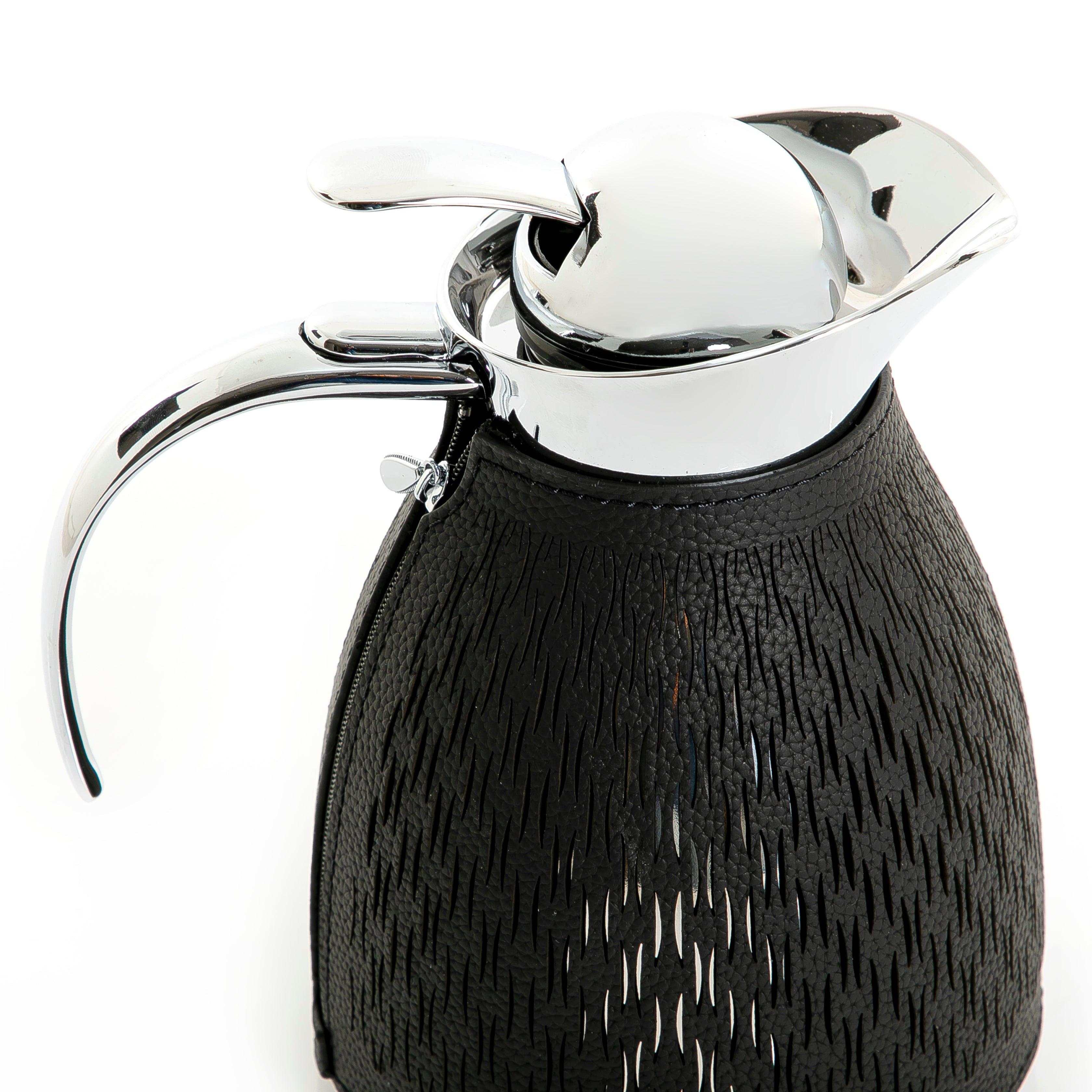 Metal thermos with leather cover - CASCADES