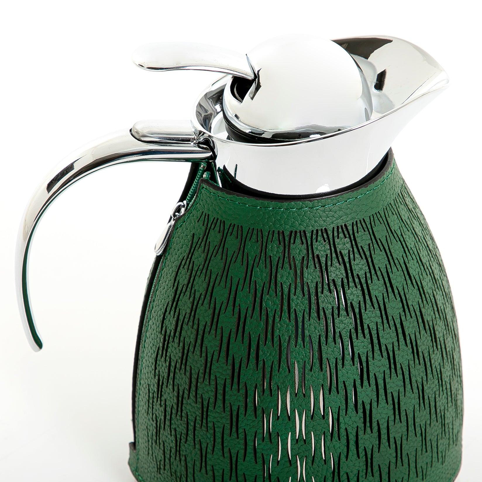 Metal thermos with leather cover - CASCADES