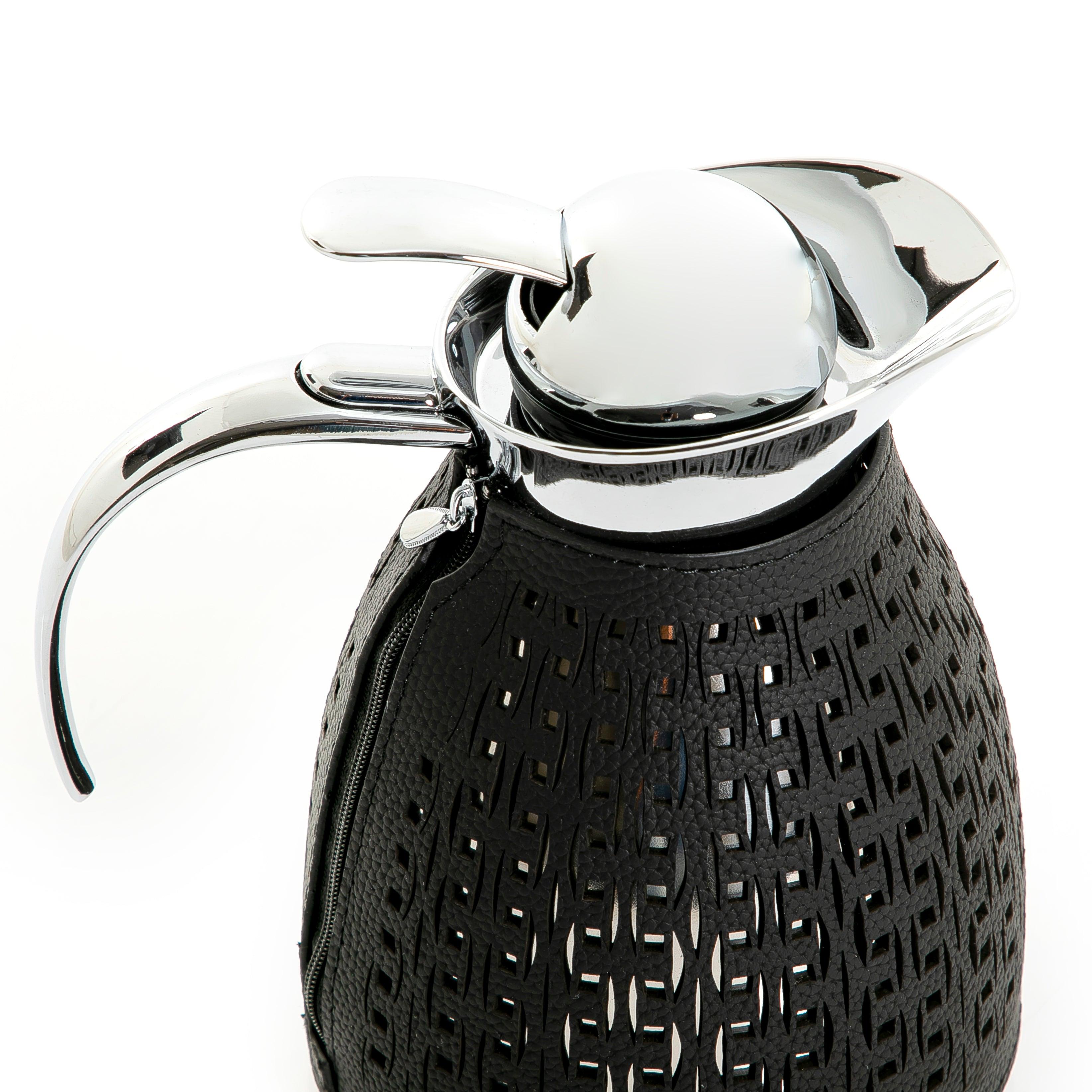 Metal thermos with leather cover - CASCADES