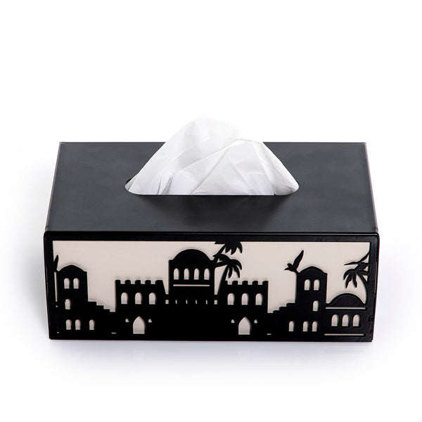 Metal tissue box with Arabian arts - CASCADES