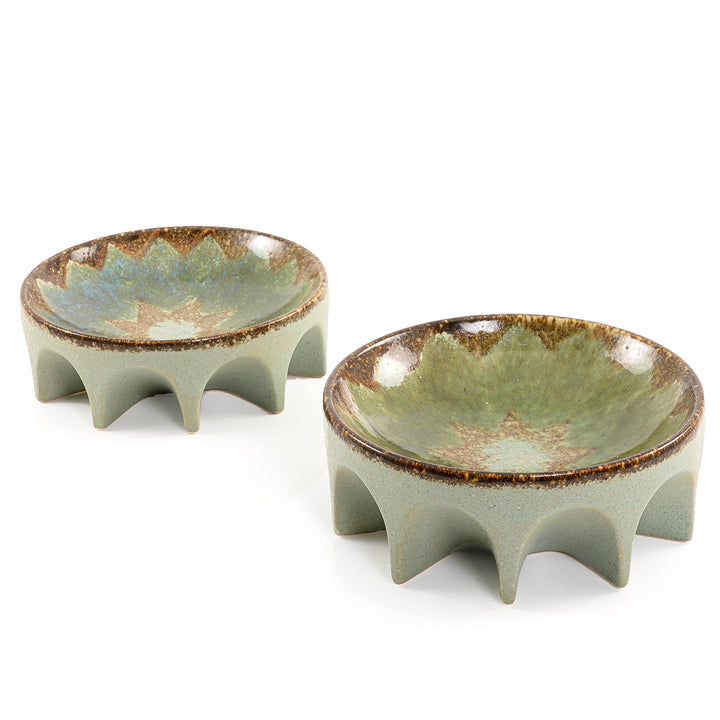 Set of 2 ceramic plate with gift box - CASCADES