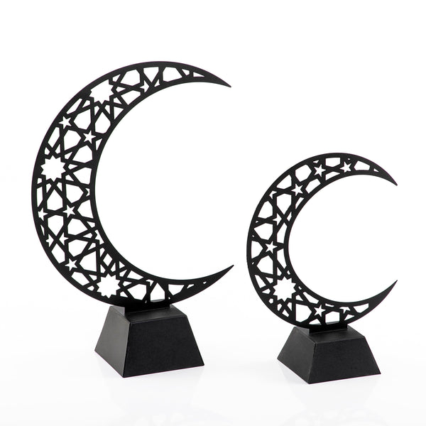 Set of 2 crescent moon metal stand - CASCADES