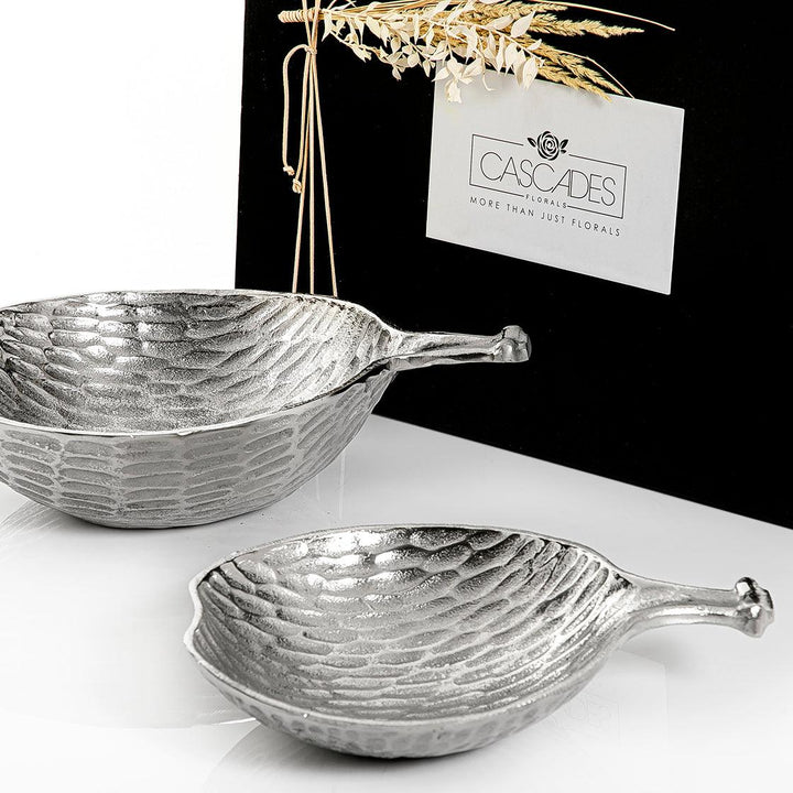 Set of 2 metal bowl with gift box - CASCADES