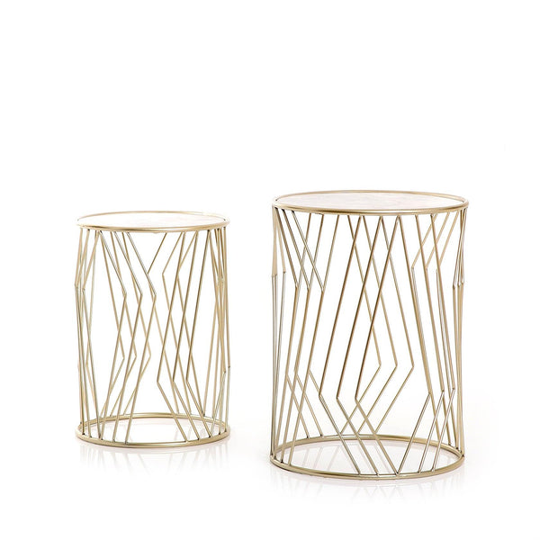 Set of 2 metal tables - CASCADES