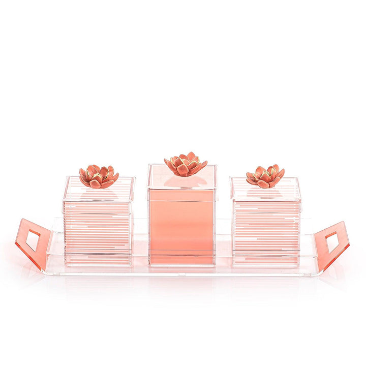 Set of 3 boxes with acrylic tray - CASCADES