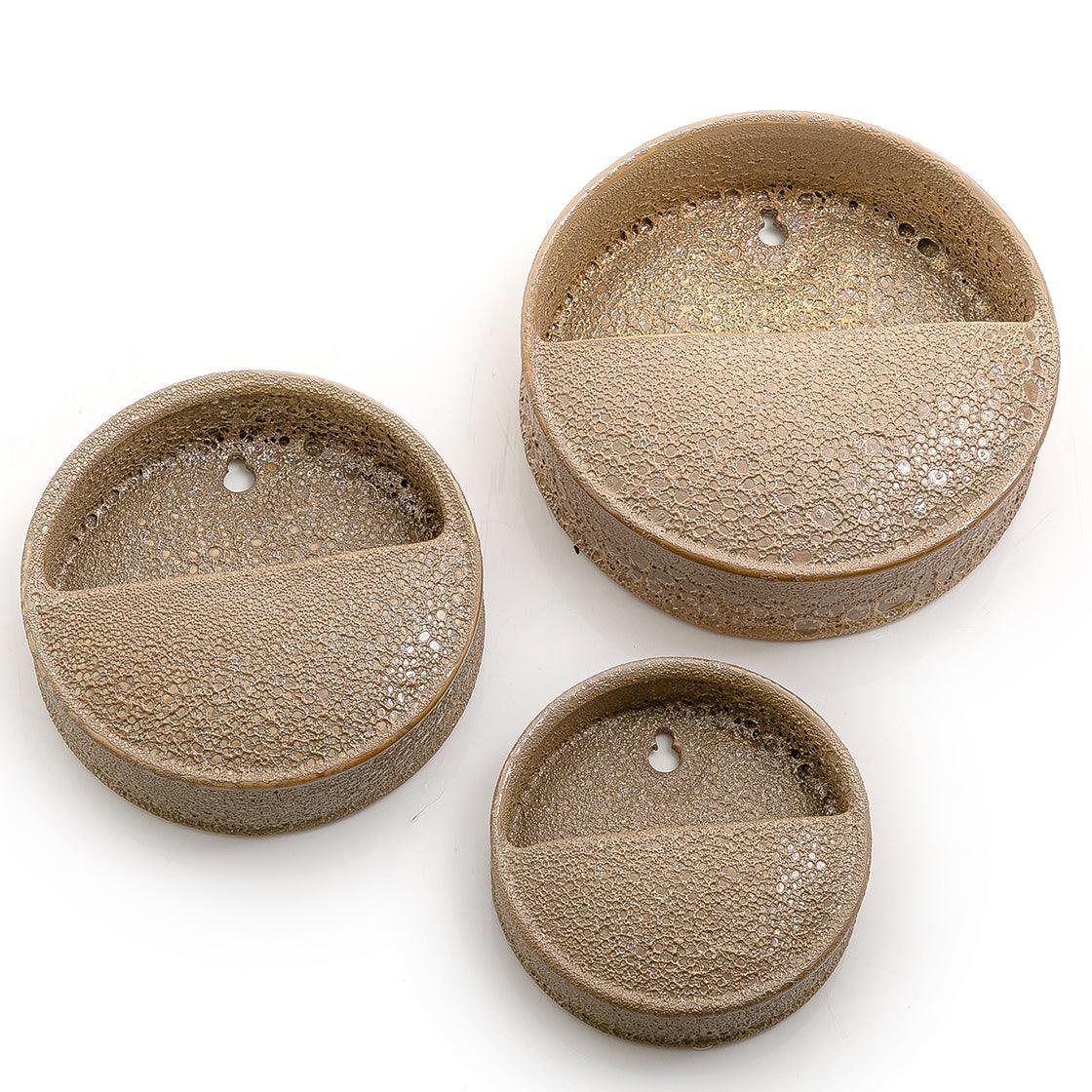 Set of 3 ceramic wall planter - CASCADES