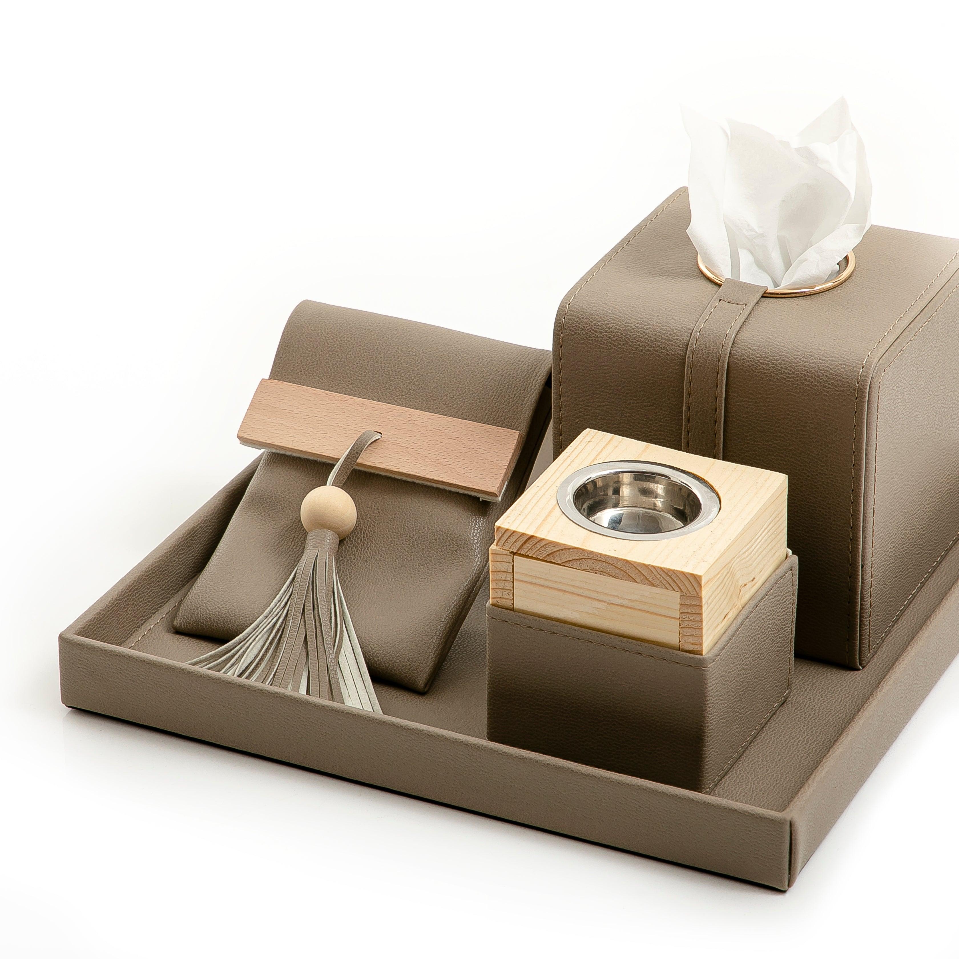 Set of leather mabkhar - CASCADES