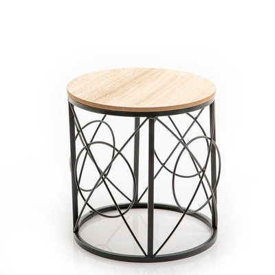 Wood And Metal Stand (6881101054117)